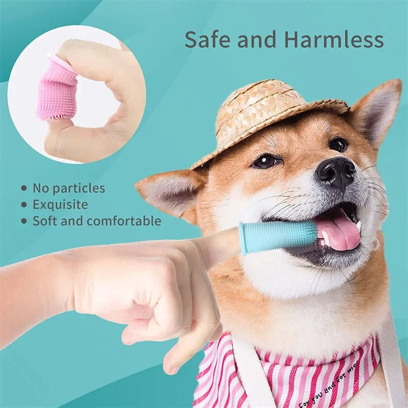 Dog And Cats Super Soft Pet Finger Toothbrush